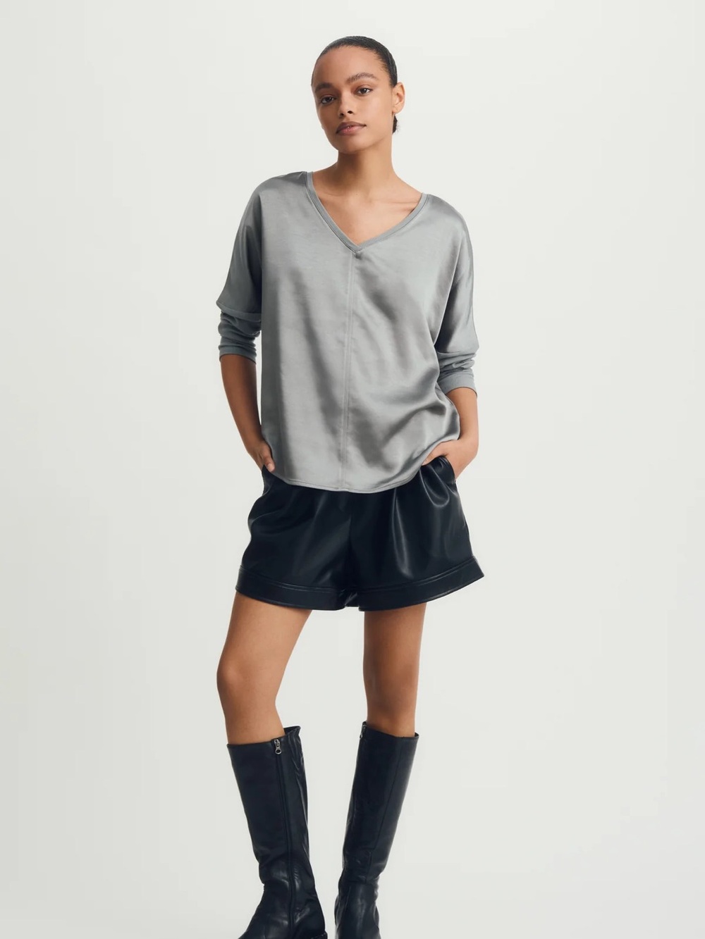 Melissa Nepton Cindy Top Pewter
